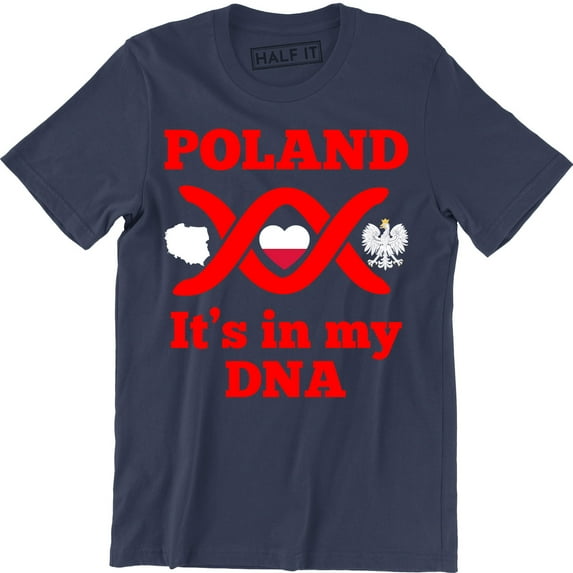 POLAND it's in my DNA Meska Koszulka Patriotyczna Polska Super Koszulki Polski T-Shirt