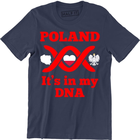 POLAND it's in my DNA Meska Koszulka Patriotyczna Polska Super Koszulki Polski T-Shirt