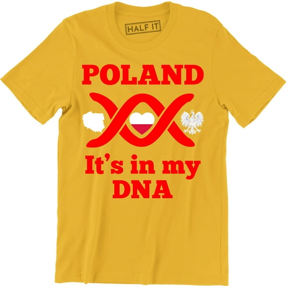 POLAND it's in my DNA Meska Koszulka Patriotyczna Polska Super Koszulki Polski T-Shirt