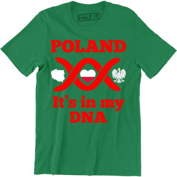 POLAND it's in my DNA Meska Koszulka Patriotyczna Polska Super Koszulki Polski T-Shirt