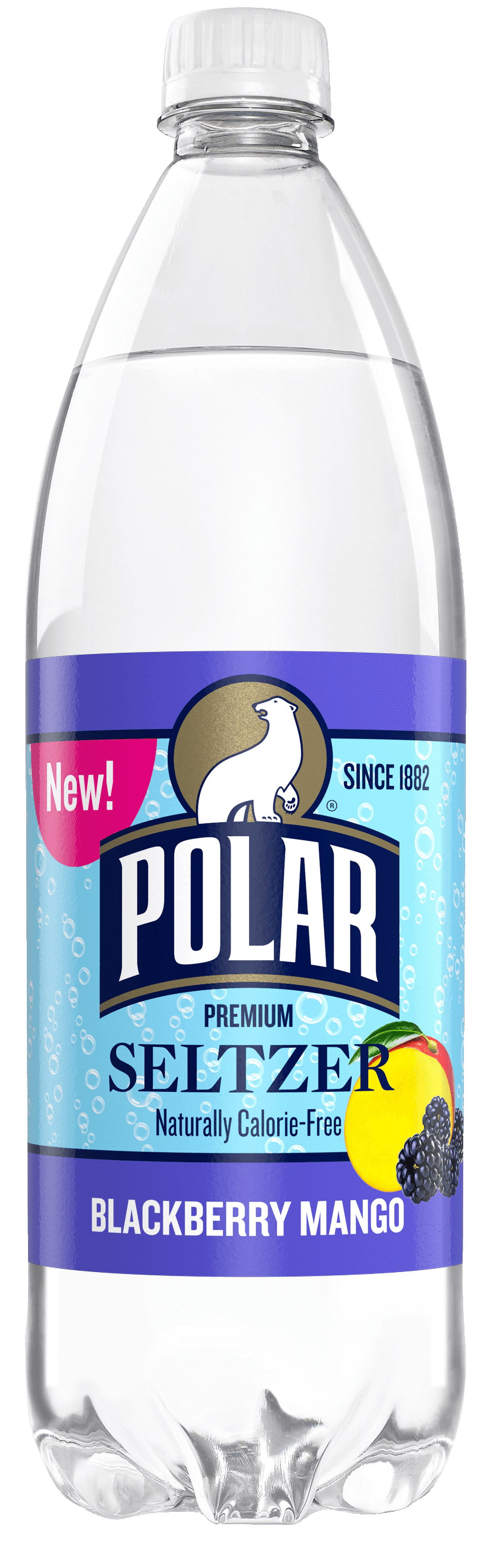 Polar Seltzer Water Blackberry Mango, 1 L, Bottle