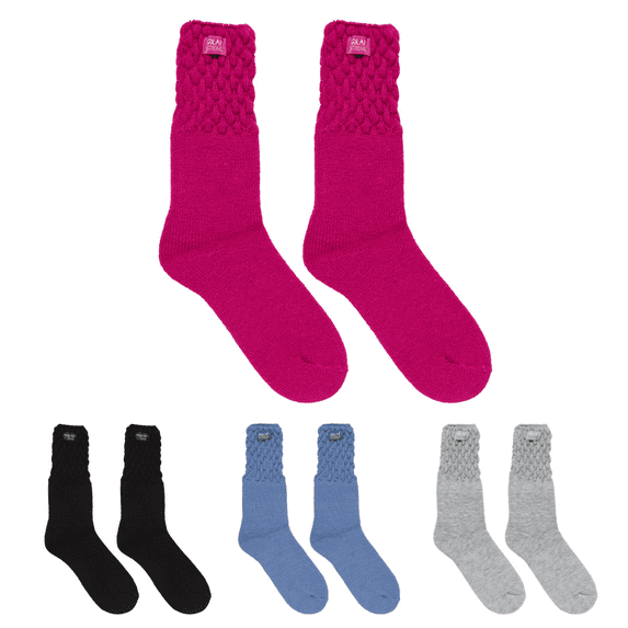 POLAR EXTREME HEAT WOMENS 2 PK SOCK, Fuschia