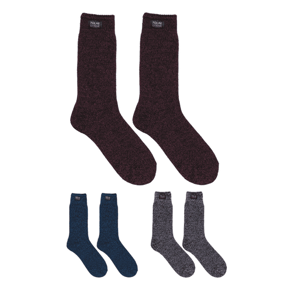 POLAR EXTREME HEAT WOMENS 2 PK SOCK, Plum