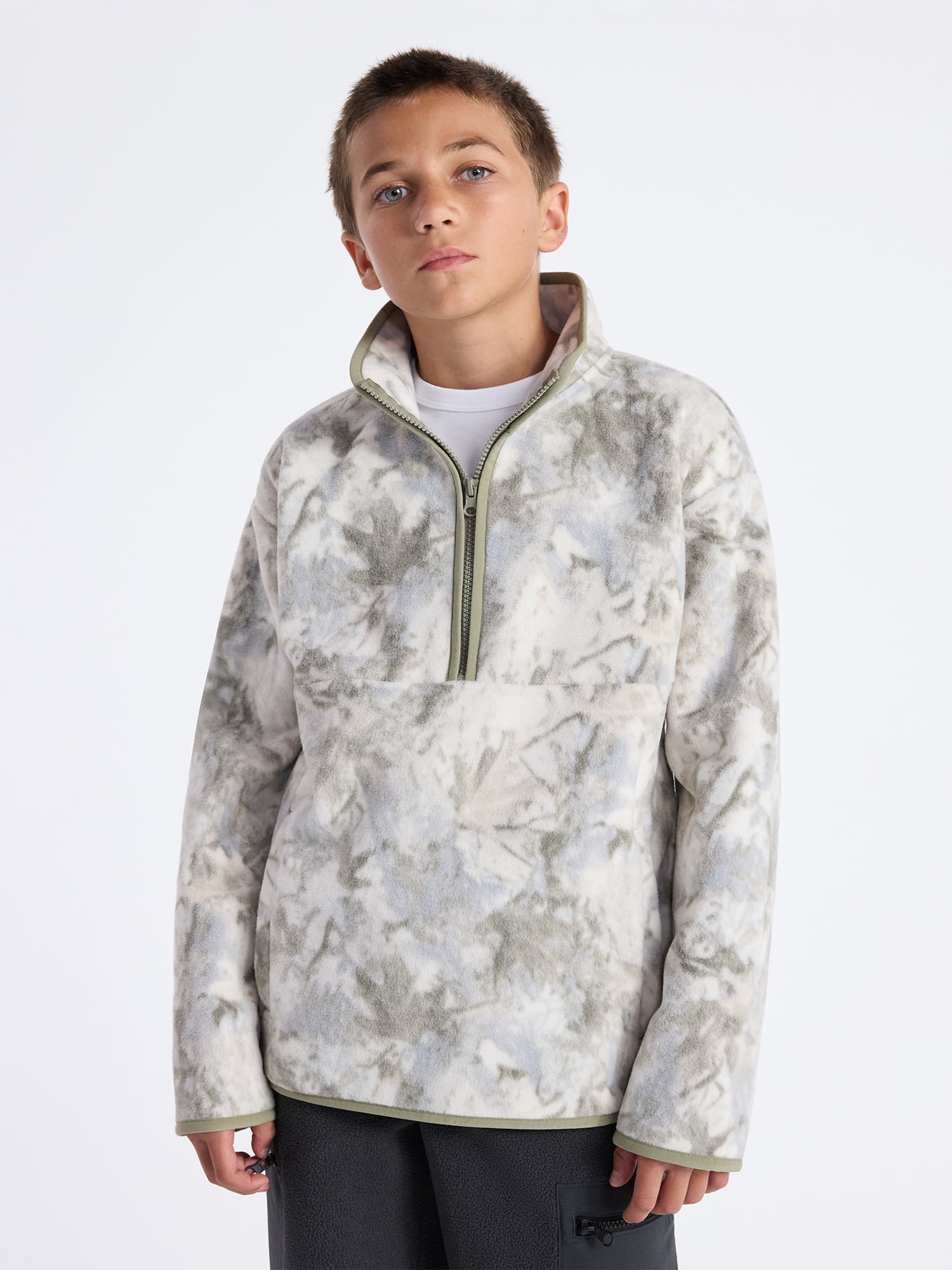 Weekend Academy Boys Quarter Zip Fleece Jacket, Sizes XS-XXL