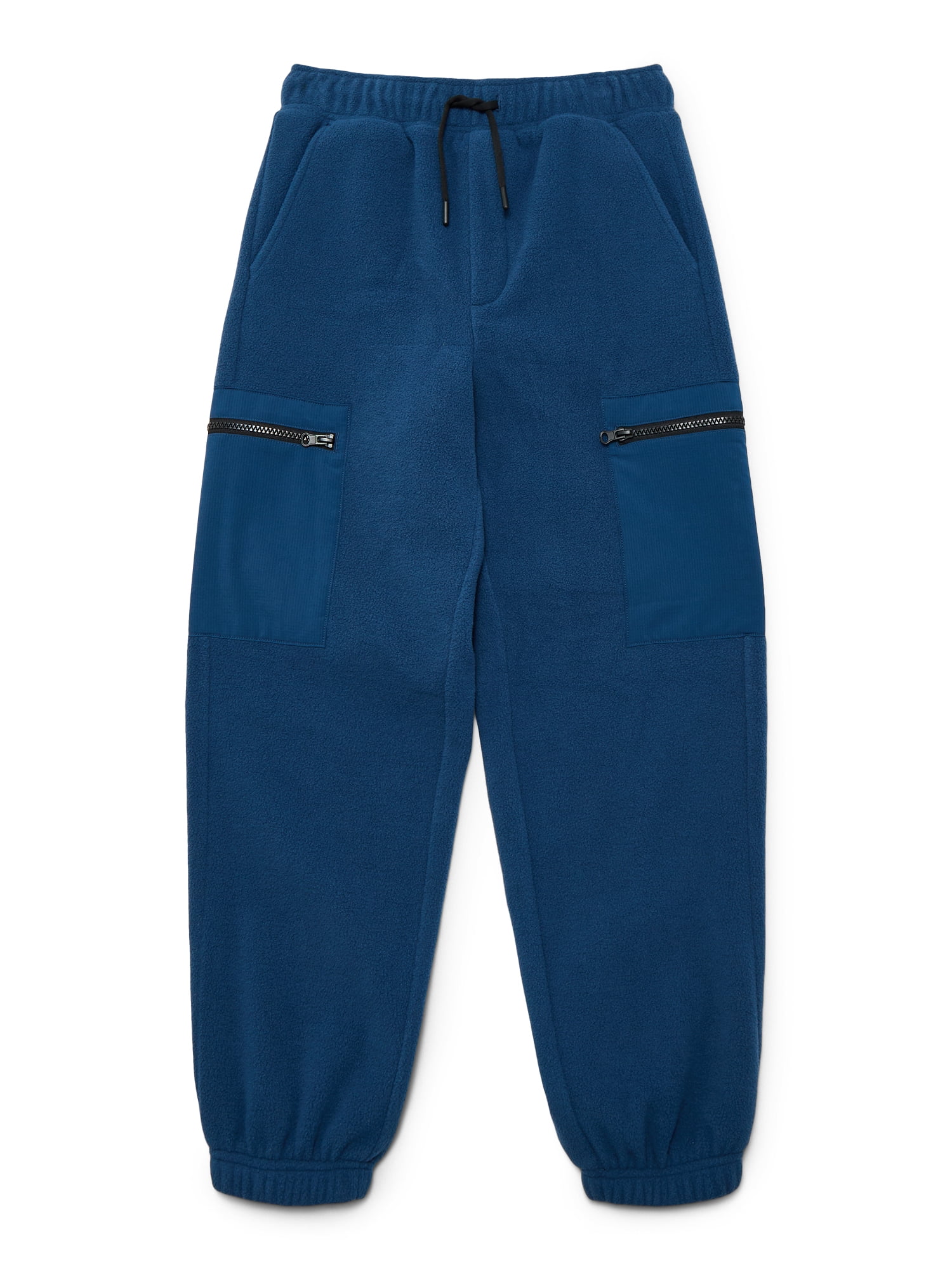 Weekend Academy Boys Polar Fleece Joggers with Zipper Pockets, Size XS-XXL