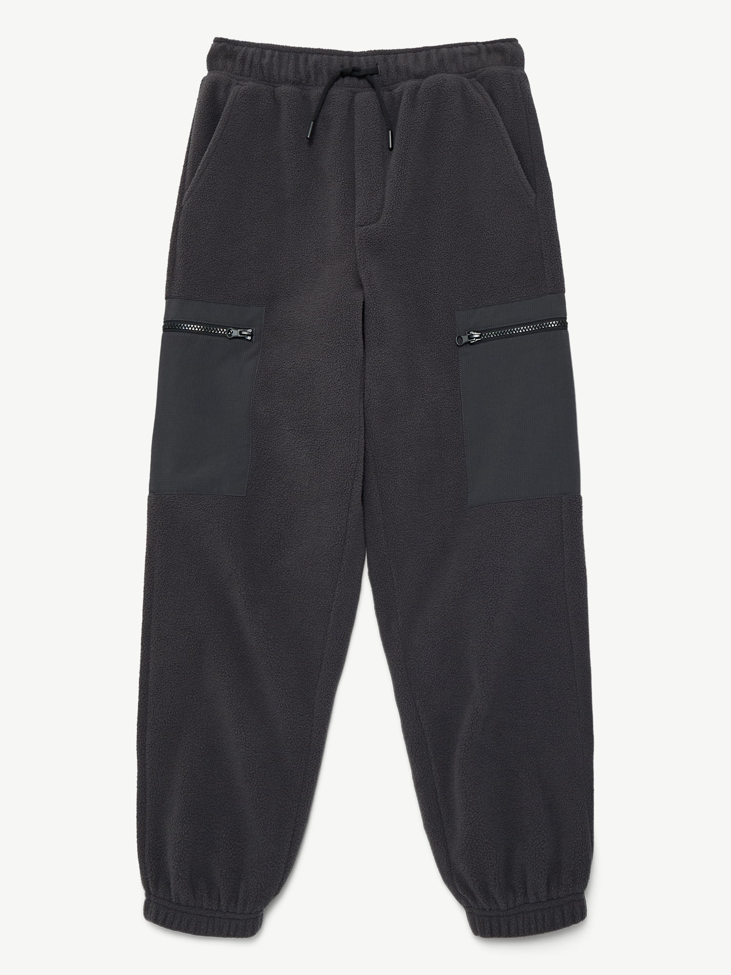 Weekend Academy Boys Polar Fleece Joggers with Zipper Pockets, Size XS-XXL