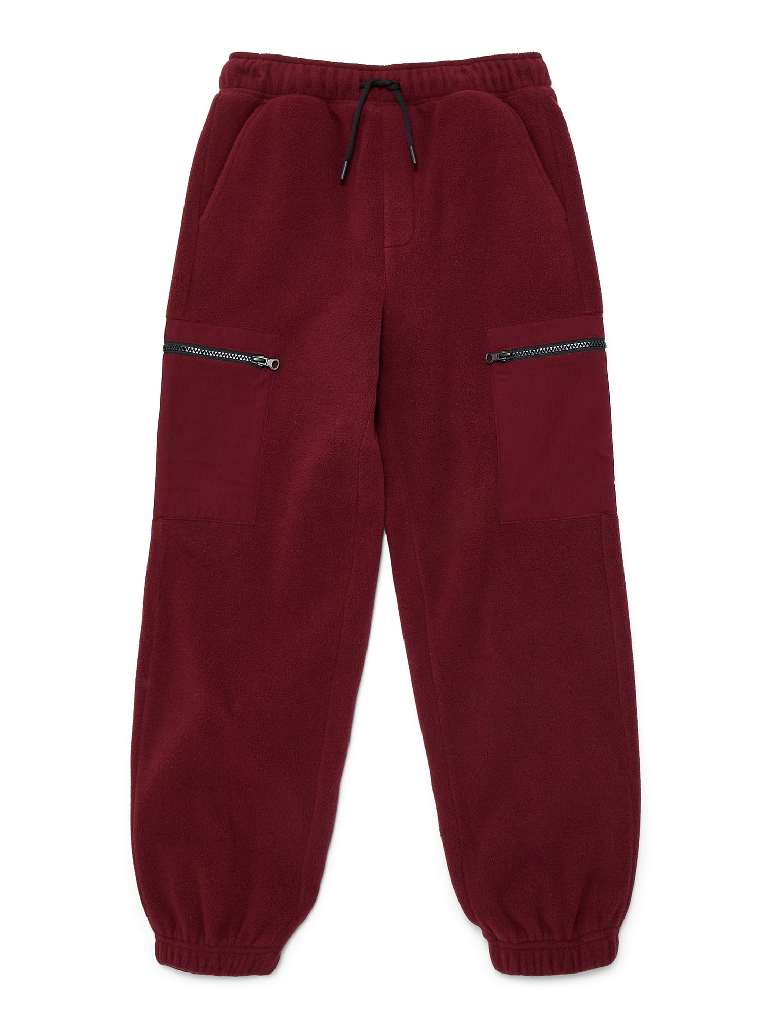 Weekend Academy Boys Polar Fleece Joggers with Zipper Pockets, Size XS-XXL