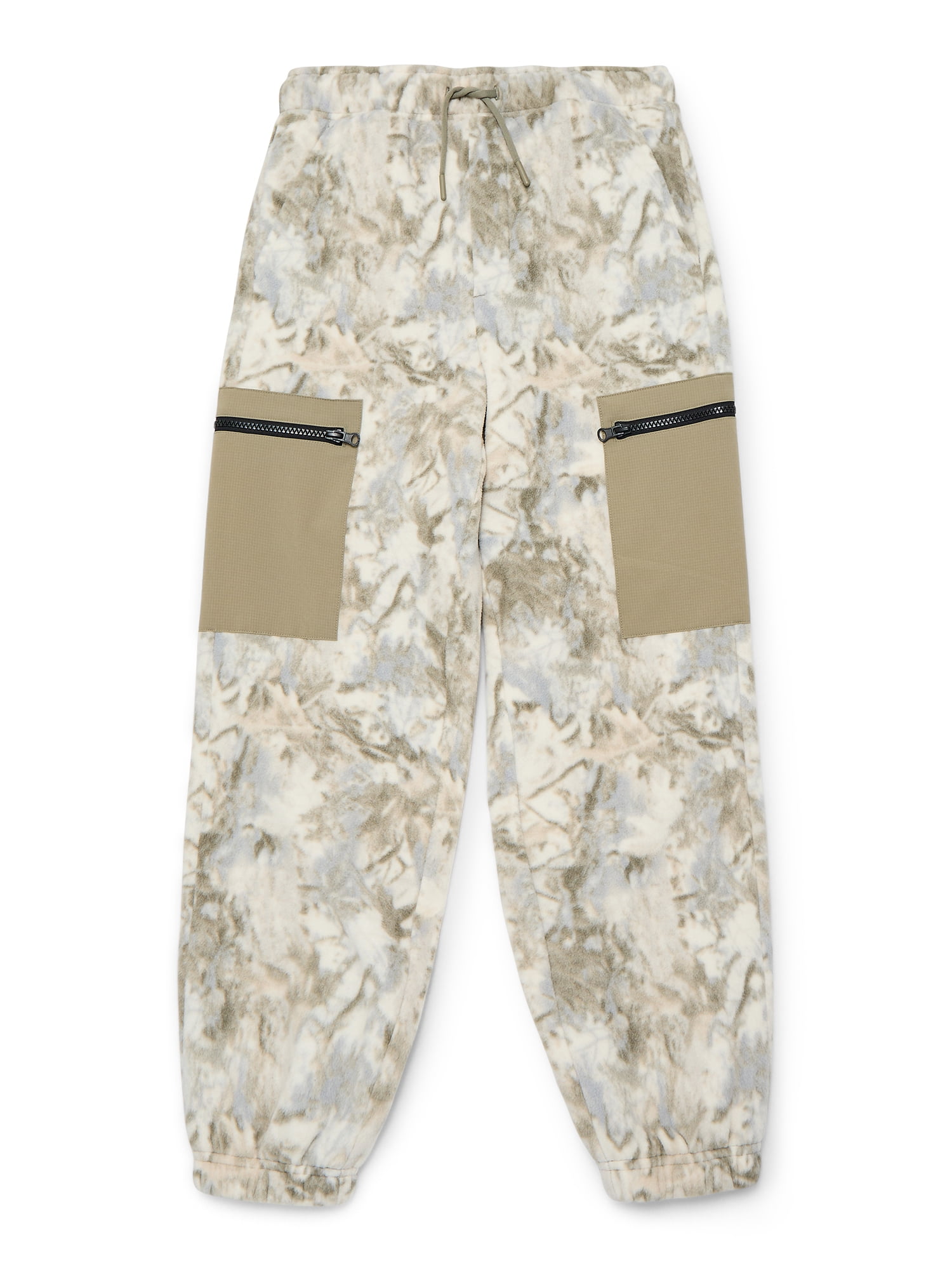 Weekend Academy Boys Polar Fleece Joggers with Zipper Pockets, Size XS-XXL
