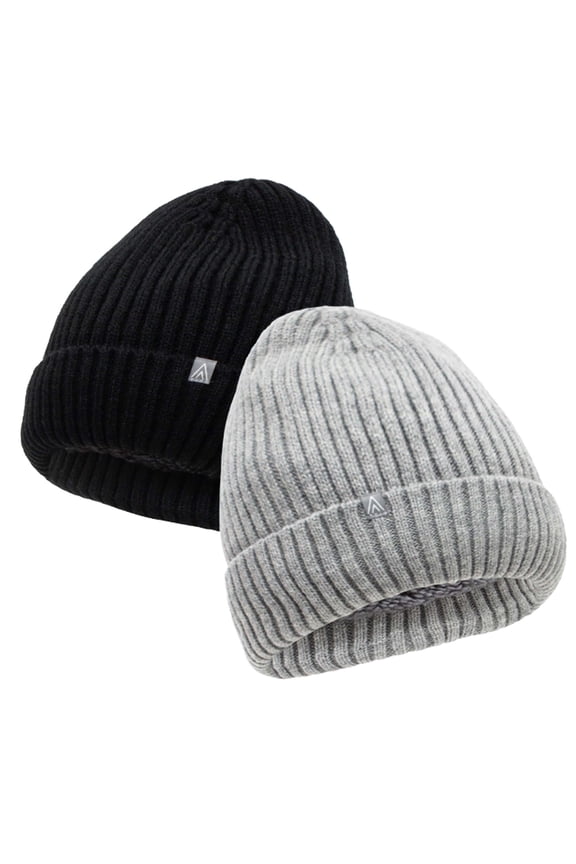 Nanuuq Reversible Acrylic Winter Hat, Sherpa-Lined Tuque for Men and Women, Black