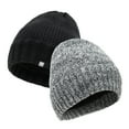 thumbnail image 1 of Polar Heat Nanuuq Reversible Winter Hat, Sherpa-Lined Tuque for Men and Women, Grey Black, 1 of 3