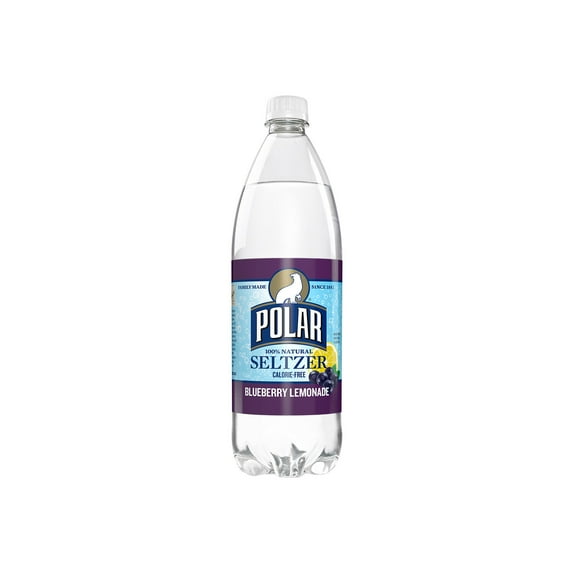 Polar Zero Calorie Blueberry Lemonade Sparkling Seltzer Water, 1 L, Bottle
