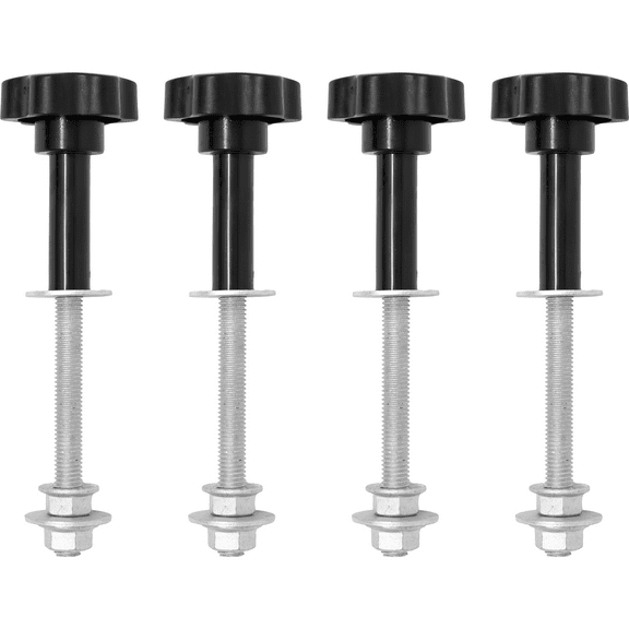 Polaris Recovery Board Mounts, Fits M10 Roof Rack/Truck Bed Holes & Most Board Brands (4.72"-6.69" Spacing), Rust-Resistant Hardware