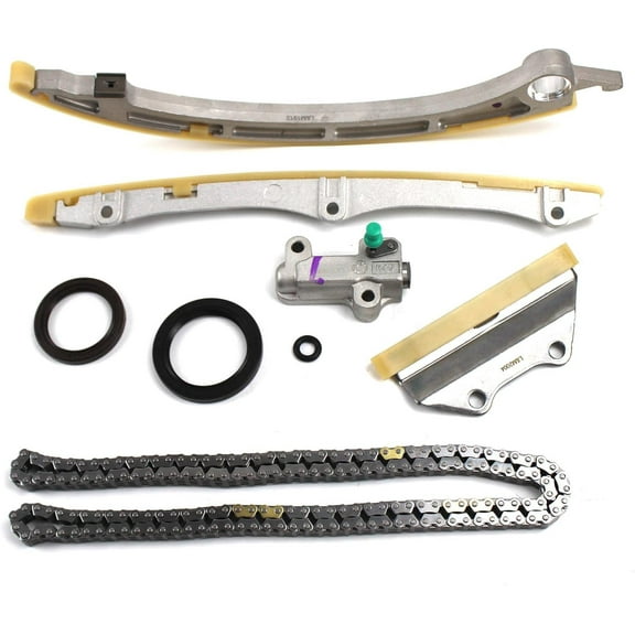 POLARPRA 14530-RZA-A01 14510-R40-A01 Timing Chain SET 8PCS for 2008-2012 Honda Accord 2009-2014 Acura TSX 2.4 K24 Aftermarket Parts