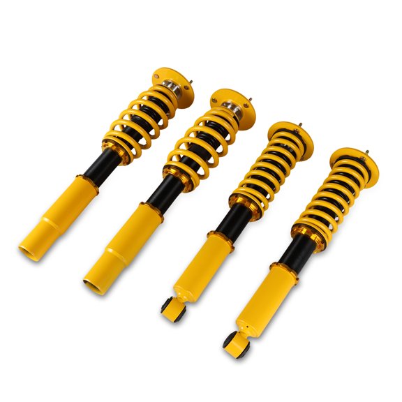 POLARPRA 4pcs Coilover Adjustable Height Struts Suspension Springs For BMW 5 Series 96-03 E39 525i 530i 528i 540i