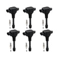 thumbnail image 1 of POLARPRA 6pcs Ignition Coils + 6pcs Iridium Spark Plugs For INFINITI EX37 G37 Q50 Nissan 370Z UF617, 1 of 6