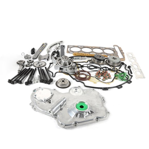 POLARPRA Complete Timing Chain & Oil Pump Kit with Selenoid Actuator & Gear Cover For GM Ecotec 2.0L / 2.4L