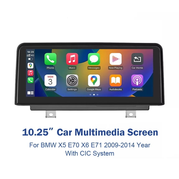POLARPRA LHD 10.25'' Android Auto CarPlay Car TouchScreen For BMW X5 E70 X6 E71 CIC 2011-2013