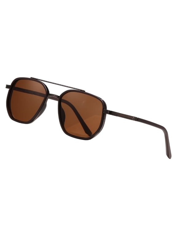 Metal Aviator Sunglasses for Men Women Polarized UV400 Classic Black Frame