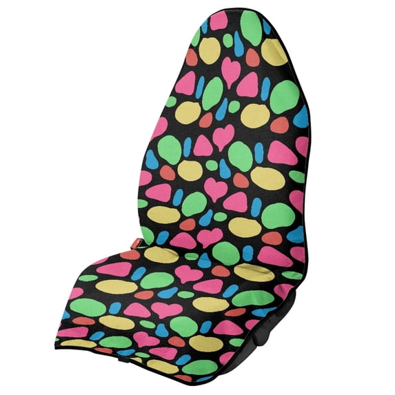 POLERO 1 Pack Car Seat Towel Cover, Terry Cloth Seat Cover Easy Install, Compatible with Van Truck Sedan Car Interior, Sweat Proof Microfiber Car Seat Protector