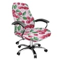 thumbnail image 1 of POLERO Anti-Dust All-in-One Computer Office Chair Covers, Cherries Pattern Elastic Cloth Anti Stain Desk Office Chair Protector Cover for Home Office Home Study, 1 of 7