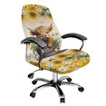 thumbnail image 1 of POLERO Anti Dust All-in-One Office Swivel Chair Slipcover for Home, Brushed Elastic Fabric Washable Office Chair Seat Covers with Elastic Stretch, 1 of 7