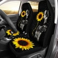 thumbnail image 1 of POLERO Automobile Seat Cover Sets, Bling Sunflower Cow Print Car Accessories for Women Men Set of 2 Pack, Auto Interior Decoration Soft and Durable, 1 of 7