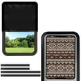 thumbnail image 1 of POLERO Aztec Tribal RV Door Window Shade Cover, Foldable Sun Shade Windshield Blackout Shower Curtains Coverage Accessories Fits for Most RV Interior Door, Coffee Brown (17.3" X 26"), 1 of 7