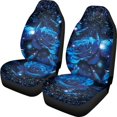 thumbnail image 1 of POLERO Blue Rose Vehicle Seat Covers for SUV Sedan, Set of 2 Decorative Front Seat Cover Stretchable Anti-Slip Car Seat Covers for Front Cushion & Backrest Protector, 1 of 12