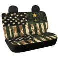 thumbnail image 1 of POLERO Camouflage American Flag Pattern Car Back Seat Cover for Women, 2 Pcs Rear Bench Seat Cover Non-Slip Durable Car Rear Seat Protectors, 1 of 7