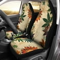 thumbnail image 1 of POLERO Car Accessories Retro Boho Maple Leaf Print Car Seat Covers for Women Men Durable Front Bucket Seat Cover Protection Universal Fit Trucks SUV Van Car Decor, 1 of 7