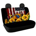 thumbnail image 1 of POLERO Car Back Seat Covers for Auto Interior Automotive, Sunflower American Flag 2 Pack Car Rear Seat Protectors Protects Against Pet Hair Easy to Clean, 1 of 4