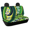 thumbnail image 1 of POLERO Car Back Seat Covers for Auto Interior Automotive, Tribal Plumeria Floral 2 Pack Car Rear Seat Protectors Protects Against Dirt Easy to Install, 1 of 4