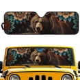 thumbnail image 1 of POLERO Car Windshield Sun Shade Brown Bear Mandala Windshield Cover Automotive Interior Protection Front Window Sun Visor Protector Blocks UV Rays Keep Your Vehicle Cool, 1 of 7