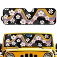 thumbnail image 1 of POLERO Car Windshield Sunshade Cartoon Daisy, Blocks Sun Visor Protector Foldable Sun Shield Keep Your Vehicle Cool, Fits Windshields of Car Off-road Vehicle, 1 of 7
