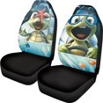 thumbnail image 1 of POLERO Cartoon Turtle Decorative Auto Seat Covers for All Season, Polyester High Back Front Seat Cover SUV, 1 of 13