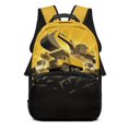 thumbnail image 1 of POLERO Construction Vehicles Print Adjustable Shoulder Strap Backpack for Travel School, Padded Straps Adjustable Strap Polyester Bag, 1 of 10