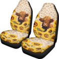 thumbnail image 1 of POLERO Cow Sunflower Car Seat Covers for Men, 2 Pack Vehicle Seat Protector Car Covers Easy Install Waterproof Front Seat Cover, 1 of 9