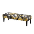 thumbnail image 1 of POLERO Cute Panda Sunflower Print Dining Bench Cover Christmas Decorations Stretch Bench Seat Slipcover with Elastic Band Rectangle Chair Cover for Living Room Patio, 1 of 7