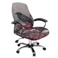 thumbnail image 1 of POLERO Elastic Cloth One Piece Office Rolling Chair Protector Slipcover for Home Study, Scratch Resistant Stretch High Back Chair Slipcover, Raven Rose Pattern, 1 of 7