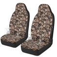 thumbnail image 1 of POLERO Elastic High Back Car Seat Cover for Interior Accessories, Polyester Fabric Washable Durable Car Seat Covers, Hunting Camo Leaf Pattern, 1 of 12