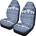 thumbnail image 1 of POLERO Embroidered Elephant Medallion Polyester Car Seat Cover Easy Install, Waterproof Front Seat Cover for Women, 2 Pcs Vehicle Seat Covers, 1 of 11