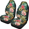 thumbnail image 1 of POLERO Flowers Pattern Breathable Front Seat Cover for All Season, Polyester Decorative Vehicle Seat Covers Sedan, 1 of 9
