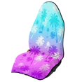 thumbnail image 1 of POLERO Front Seat Cover Machine Washable Microfiber, Compatible with Van Truck Seat, for Cars Trucks SUVs, Gradient Palm Tree Design, 1 of 7