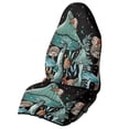 thumbnail image 1 of POLERO Front Seat Cover Machine Washable Microfiber, Compatible with Van Truck Seat, for Cars Trucks SUVs, Mushroom Snail Print, 1 of 7