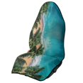 thumbnail image 1 of POLERO Front Seat Cover Machine Washable Microfiber, Compatible with Van Truck Seat, for Cars Trucks SUVs, Tropical Beach Coast Print, 1 of 7