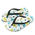 thumbnail image 1 of POLERO Girls' Sandals - Open Toe Slip On Summer Holiday Cartoon Helicopter Print Boys Thong Flip Flops with Soft Strap and Cushioned Sole Size 3, 1 of 7