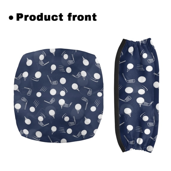 POLERO Golf Ball Club Pattern Rollator Seat Cover, Adjustable Backrest Covers Rollator Walker Accessories Polyester Cover Only Washable Rollator Walker Seat & Backrest Cover Set
