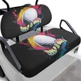 thumbnail image 1 of POLERO Golf Cart Seat Covers for Club Car Front and Rear Seat Cushion, GOLF & GRIT Graffiti Universal Fit for Women Men Ezgo Golfcart Accessories, Breathable & Easy to Clean, 1 of 8