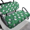 thumbnail image 1 of POLERO Green Golf Cart Seat Covers Fit for Club Car Precedent Front Seats Cushion, Golf Balls Print Ezgo Cart Front and Back Seat Cushion Cover, No Nails Required, 1 of 8