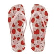 thumbnail image 1 of POLERO Heart-shaped Watermelon Flip Flops for Women Non-Slip Rubber Sole Comfortable Thong Sandals, 1 of 7